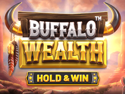 A rugged and abundant image of the game 'Buffalo Wealth', highlighting the iconic American bison as a symbol of wealth and abundance.