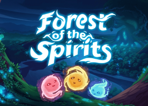 A serene and mystical image of the game 'Forest of the Spirits', evoking the enchanting and whimsical atmosphere of a enchanted woodland.